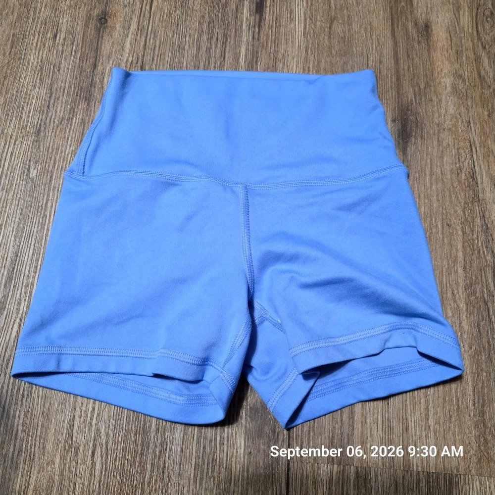 Gilly Hicks Go Recharge Blue High Waisted Active Compression Shorts XS